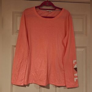 Victoria's Secret pink graphic long sleeve top like new XL